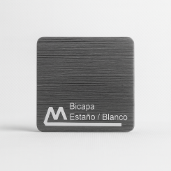 Laminado Bicapa Estaño / Blanco