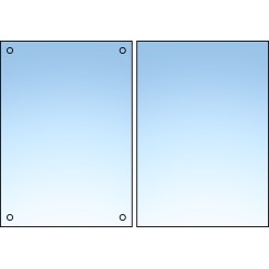 Metacrilato transparente A4 210x297 mm para rotular - Macoglass