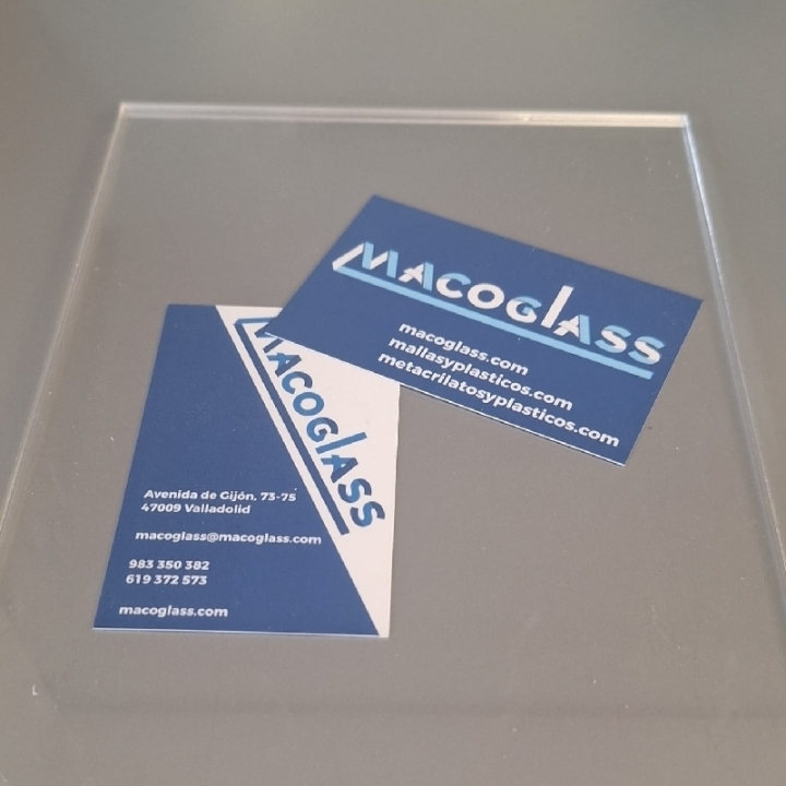 Metacrilato transparente A4 210x297 mm para rotular - MetacrilatosyPlásticos