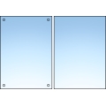 Metacrilato transparente A4 210x297 mm para rotular - Macoglass