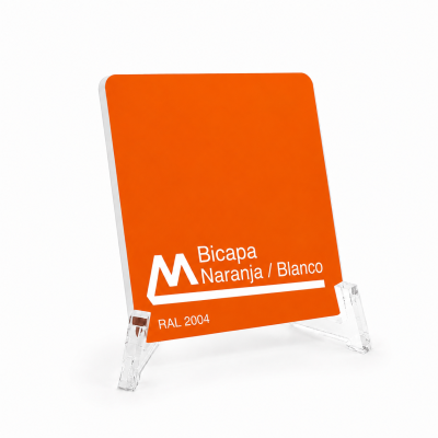 Laminados Bicapa de Colores naranja / blanco