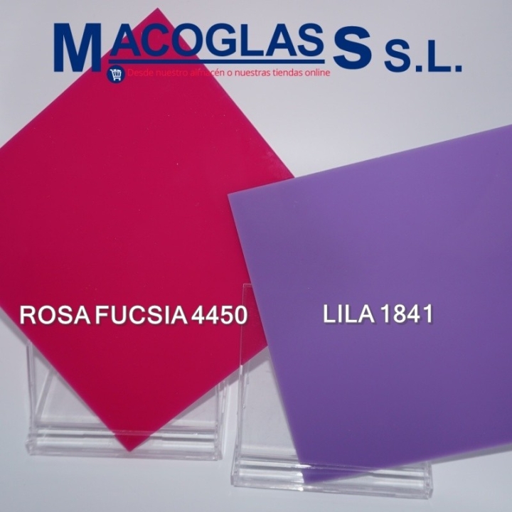 Placas de metacrilato de color transparentes de 3mm de espesor