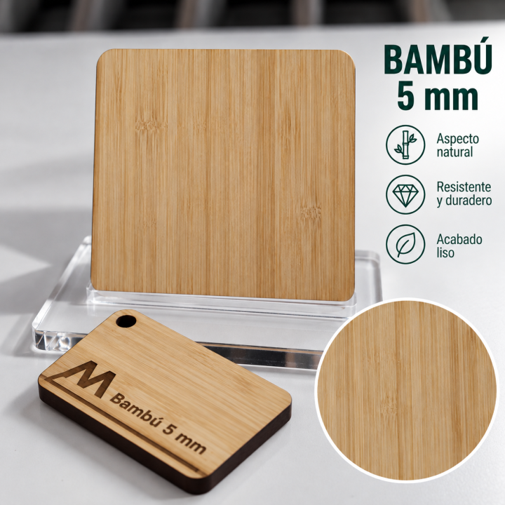 Tablero de Bambú 5 mm | Placas de Madera Natural