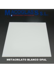 Metacrilato blanco opal  - Placas de metacrilato