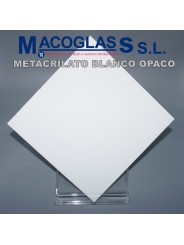 Metacrilato blanco opaco de varios espesores de grosor - Macoglass