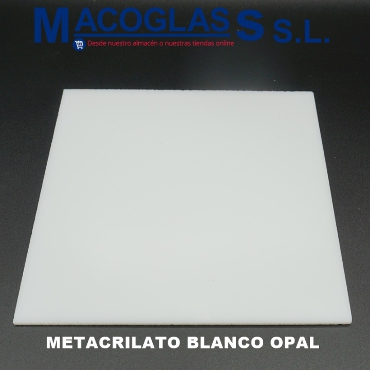 Metacrilato blanco opal  - Placas de metacrilato