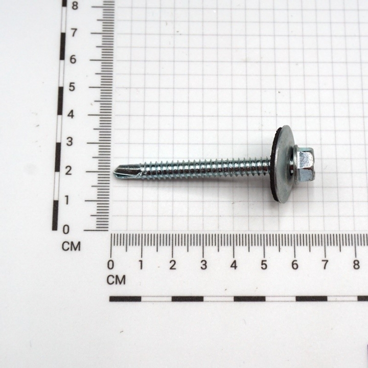TORNILLO AUTOTALADRANTE CON ARANDELA. 6,3X60 MM. 50 UD