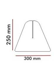Soporte para mamparas 30 x 25 cm  (2 ud)