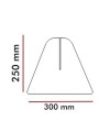 Soporte para mamparas 30 x 25 cm  (2 ud)