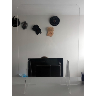 Mampara Anticontagio Abierta para Farmacias, Estancos, Supermercados, etc.
