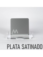 Metacrilato plata satinado