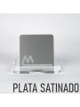Metacrilato plata satinado
