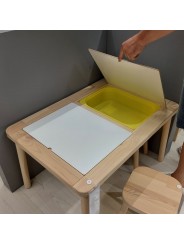 Placa de metacrilato para mesa LACK cuadrada de Ikea - Crea tu propia mesa de luz