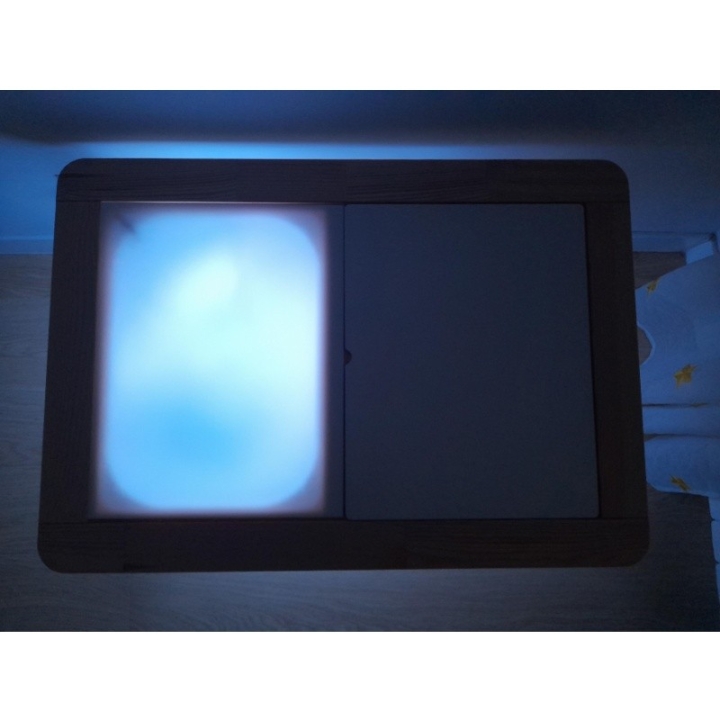 Placa de metacrilato para mesa LACK cuadrada de Ikea - Crea tu propia mesa de luz
