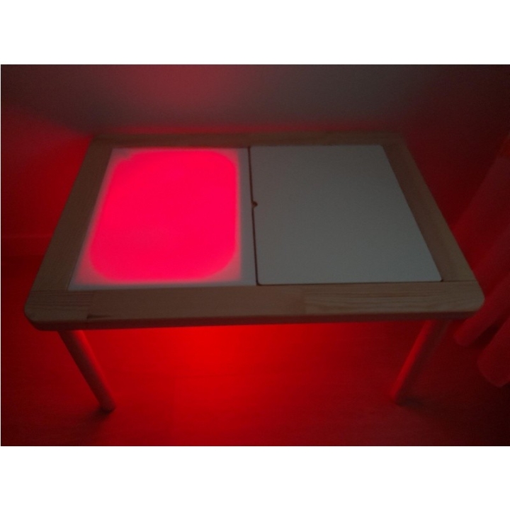Placa de metacrilato para mesa LACK cuadrada de Ikea - Crea tu propia mesa de luz