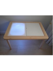 Placa de metacrilato para mesa LACK cuadrada de Ikea - Crea tu propia mesa de luz
