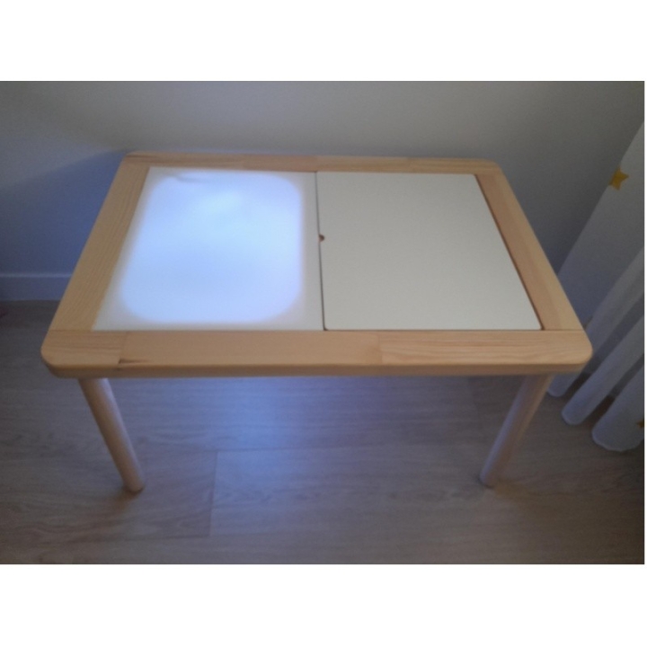 Placa de metacrilato para mesa LACK cuadrada de Ikea - Crea tu propia mesa de luz
