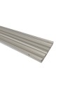 Perfil aluminio anodizado 60 mm.
