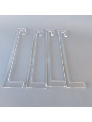 Kit de metacrilato para baldas de vitrina Detolf - Mallas y Plásticos by Macoglass