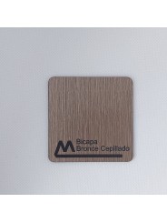 Laminado Bicapa Bronce Oscuro Cepillado / Negro – Placa ABS Laminado 1,6 mm