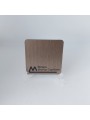 Laminado Bicapa Bronce Oscuro Cepillado / Negro – Placa ABS Laminado 1,6 mm