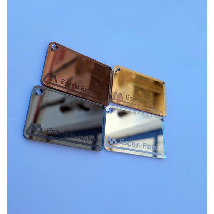 placas metacrilato espejo