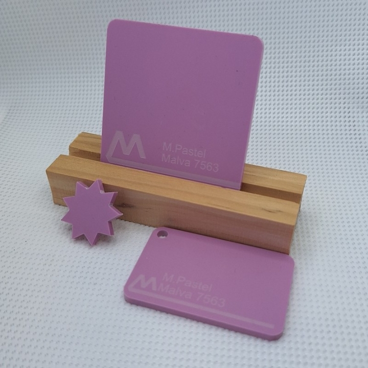 Metacrilato colores pastel 3 mm.