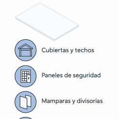 Policarbonato Compacto Transparente a Medida - Metacrilatosyplasticos.com