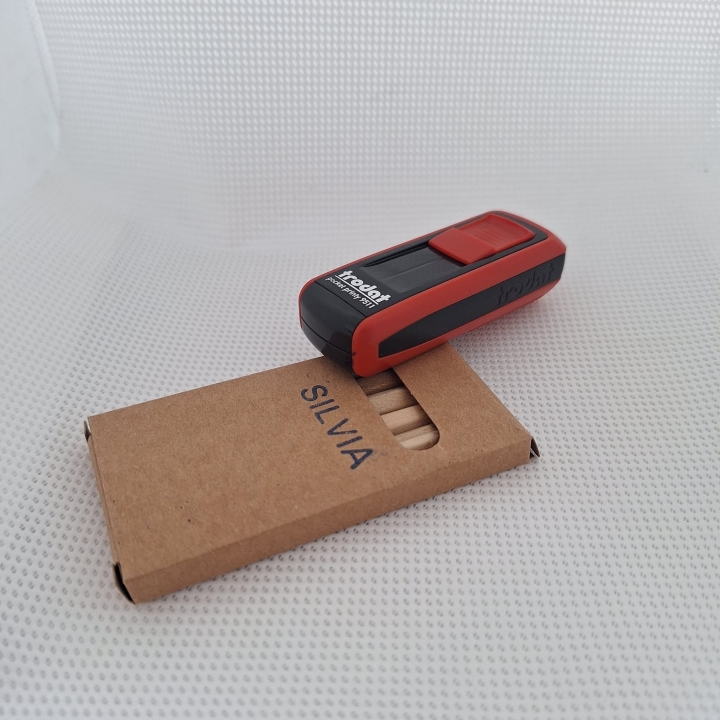 Sello Trodat Pocket Printy 9511 Rojo – 38x14 mm